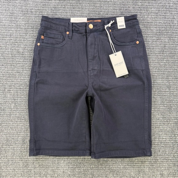 Judy Blue Pants - NEW Judy Blue Navy High Waist Tummy Control Denim Shorts Womens Large JB150270
